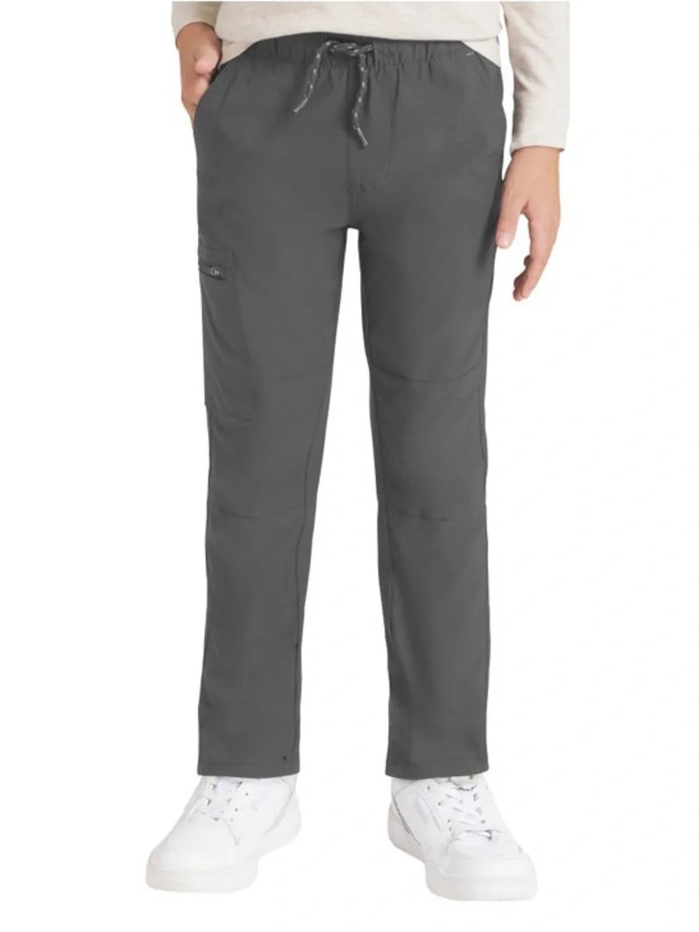 Waterproof Original Cargo Drawstring Pants - Charcoal Gray - Boys Large
